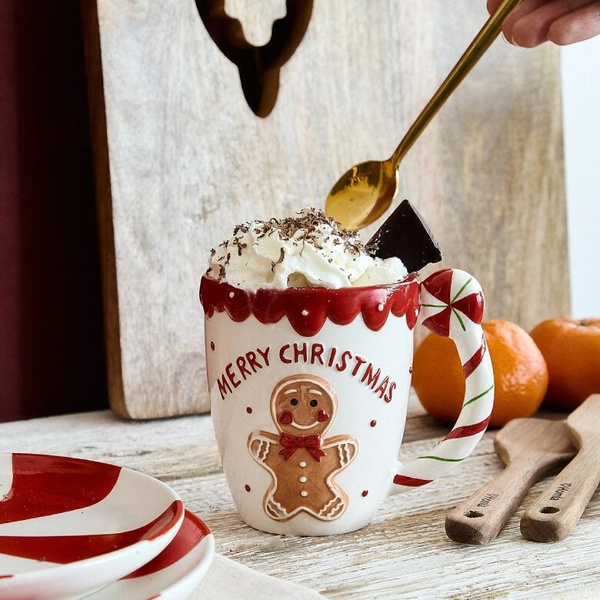 Kubek świąteczny Homla Biscotto z uchem w kształcie lizaka 400ml