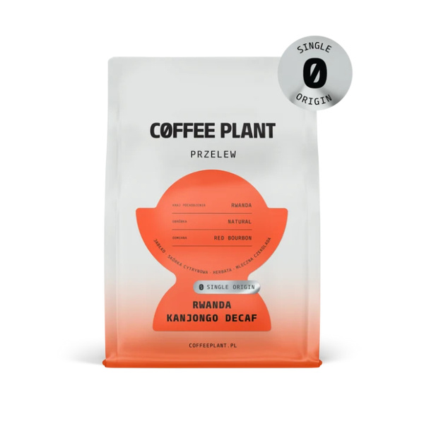 Kawa ziarnista COFFEE PLANT Rwanda Kanjongo Decaf 250g