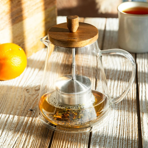 Dzbanek z zaparzaczem do herbaty Homla OLIVIA GREEN 1,3l – NIEDOSTĘPNY