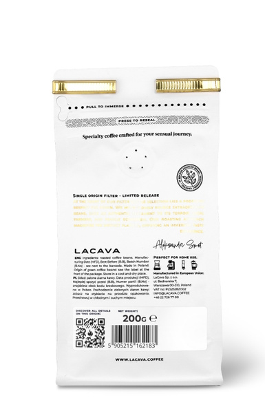 Kawa ziarnista LaCava Ethiopia Bekele Kechara 200g – NIEDOSTĘPNY