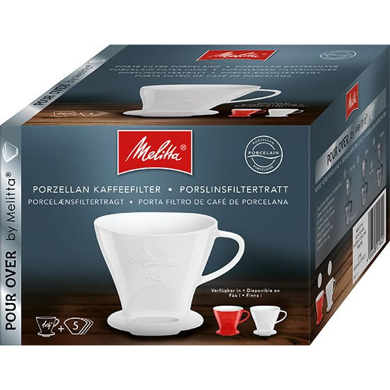 Porcelanowy Drip Melitta 1x4 - Czerwony 