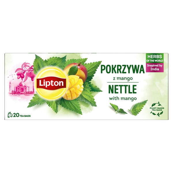 Herbatka ziołowa aromatyzowana Lipton Pokrzywa z mango 20x1,3g