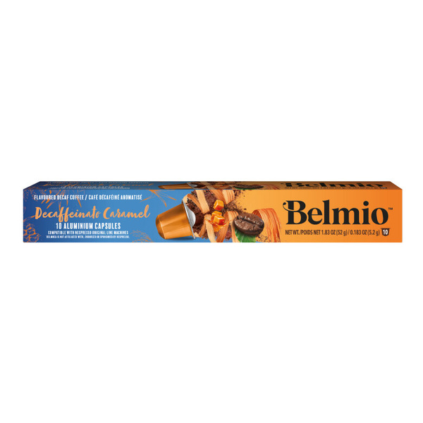 OUTLET - Kapsułki do Nespresso Belmio Decaffeinato Caramel 10 sztuk