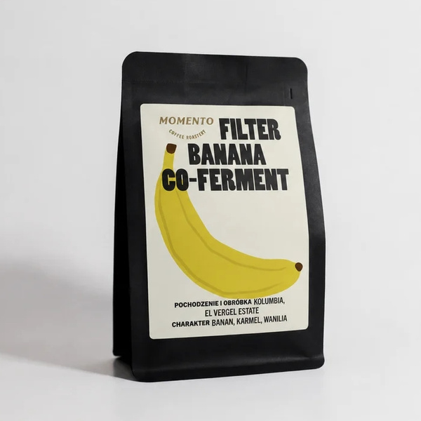 Kawa ziarnista Momento Kolumbia El Vergel Estate Co-Ferment Banana 200g