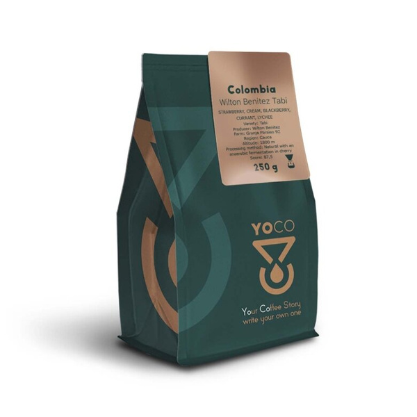 Kawa ziarnista YoCo Coffee Colombia Wilton Benitez Tabi Filter 250g – NIEDOSTĘPNY