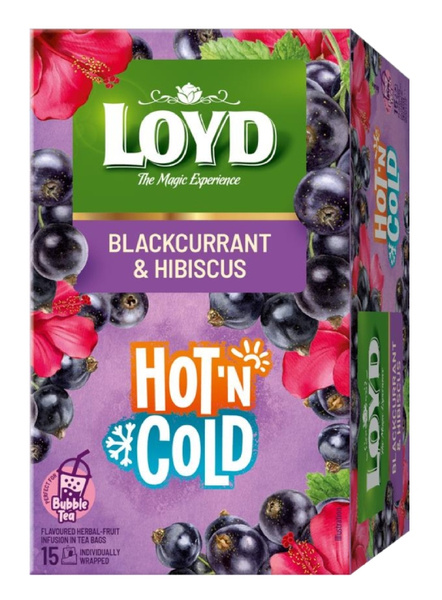 Herbata owocowa LOYD Hot&Cold - Porzeczka i hibiskus 15x2g