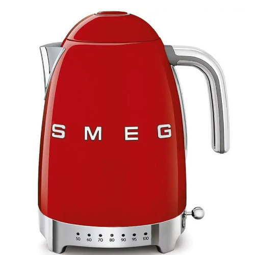 OUTLET - Czajnik elektryczny z regulacją temperatury Smeg KLF04RDEU - Czerwony 1,7 l - opinie w konesso.pl