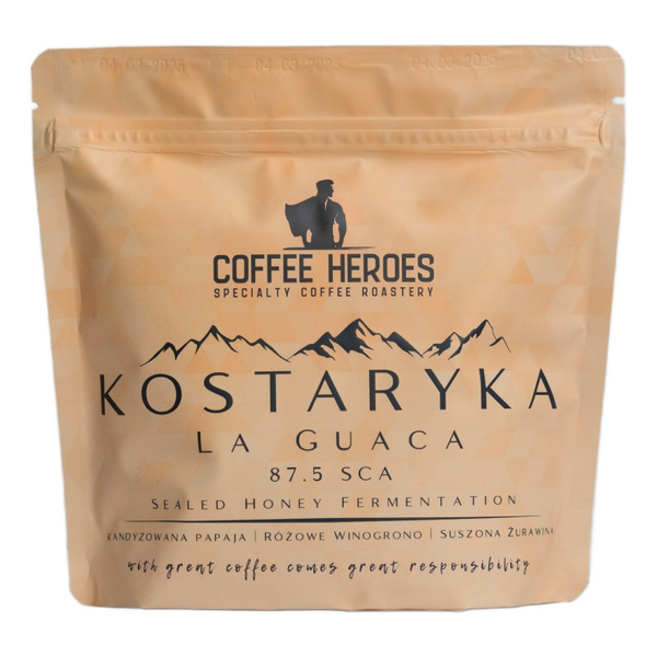 Kawa ziarnista Coffee Heroes Kostaryka La Gauca 250g – NIEDOSTĘPNY
