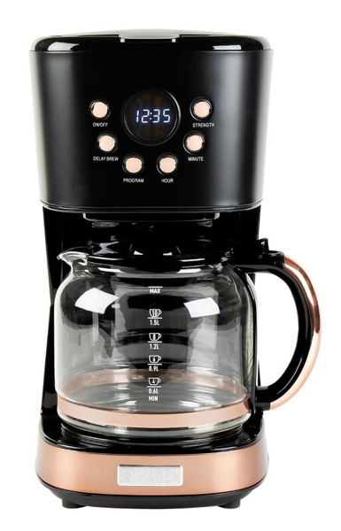 Ekspres do kawy Haden Heritage - Czarny + GRATIS Kawa HAYB Konesso Filter Blend 250g