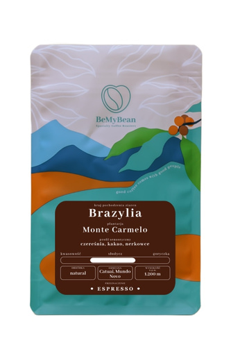 Kawa ziarnista BeMyBean Brazylia Monte Carmelo Espresso 1kg - opinie w konesso.pl
