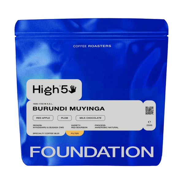 Kawa ziarnista Foundation Coffee Roasters High5 Burundi Muyianga Filtr 250g