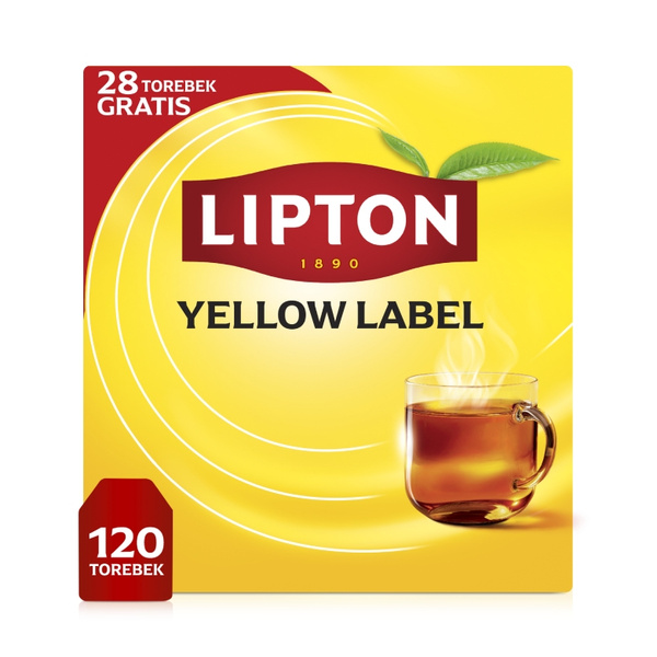 Herbata czarna Lipton Yellow Label 92 torebki + 28 GRATIS