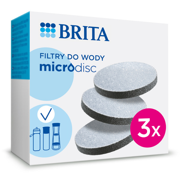 OUTLET - Filtr wody BRITA MicroDisc do butelek i karafek - 3 szt.