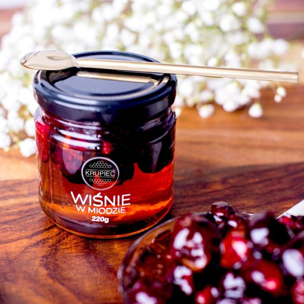 Wiśnie w miodzie Krupiec 220g