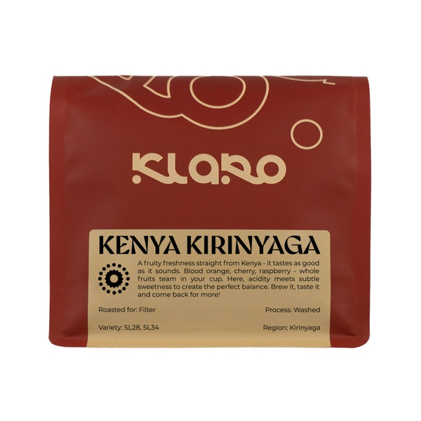 Kawa ziarnista Klaro Kenia Kirinyaga Filtr 250g