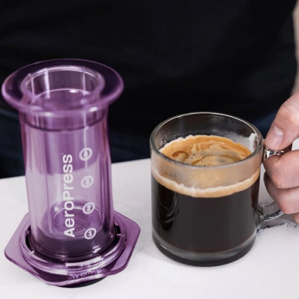 Zaparzacz do kawy AeroPress Clear - Fioletowy