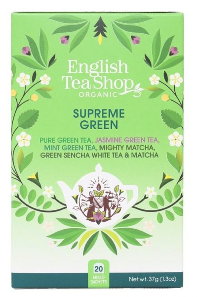 Zielona herbata English Tea Shop Supreme Green 20 saszetek