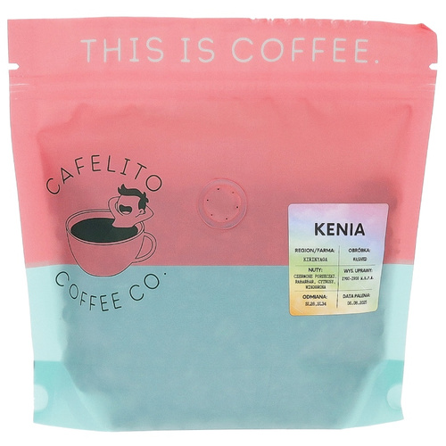 Kawa ziarnista Cafelito Kenia Kiunyu AB 250g – NIEDOSTĘPNY