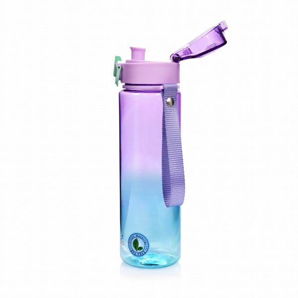 Butelka na wodę Casno Aura 560 ml - Fioletowo-niebieska