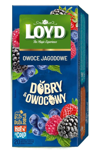 Herbata owocowa Loyd Dobry Owocowy - Owoce jagodowe 20x2,5g