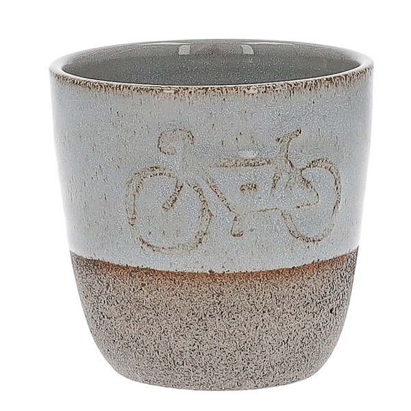 Ceramiczny kubek rower POTPOTSTUDIO - Szary 200 ml