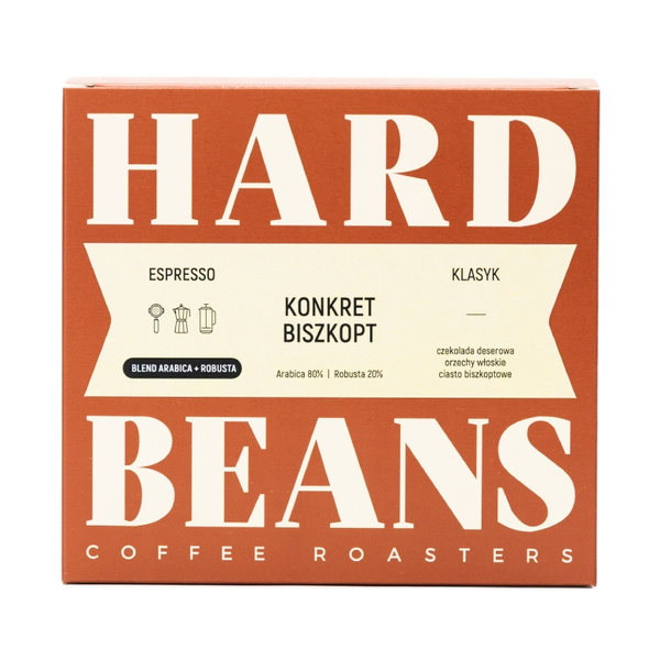 Kawa ziarnista Hard Beans Konkret Biszkopt Espresso 250g