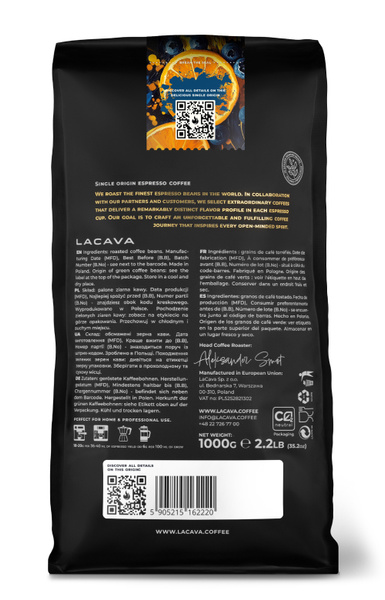 Kawa ziarnista LaCava Guatemala San Ramon 1kg – NIEDOSTĘPNY