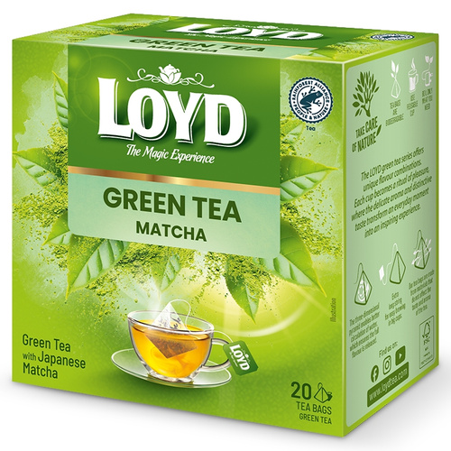Herbata zielona Loyd Green Matcha 20x1,5g