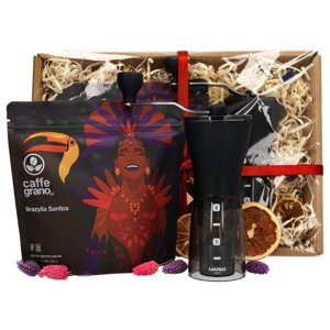 Zestaw prezentowy dla kawowego freaka - Młynek i kawa do espresso