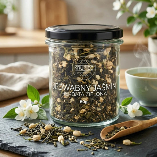 Herbata zielona Krupiec Jedwabny Jaśmin 60g