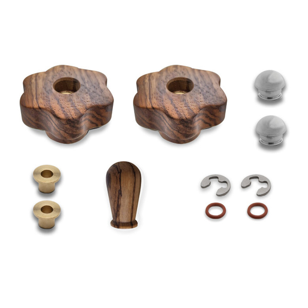 Zestaw uchwytów do ekspresów Lelit MaraX PLA2211 - Drewno Zebrano