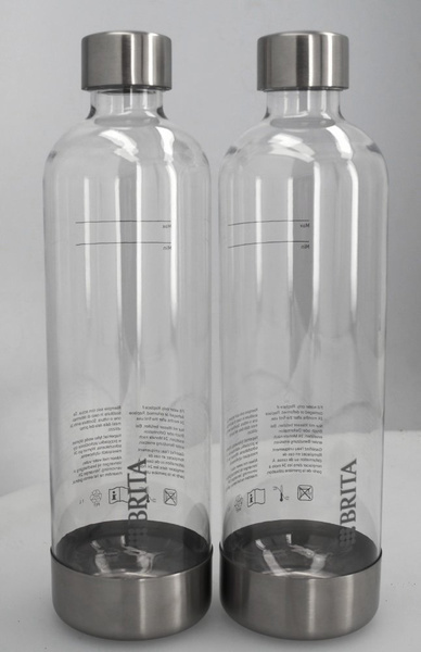 OUTLET - Zestaw 2 butelek plastikowych PET BRITA sodaONE 1l