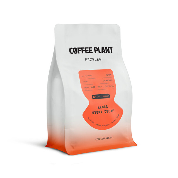 Kawa ziarnista COFFEE PLANT Kenia Decaf bezkofeinowa 250g