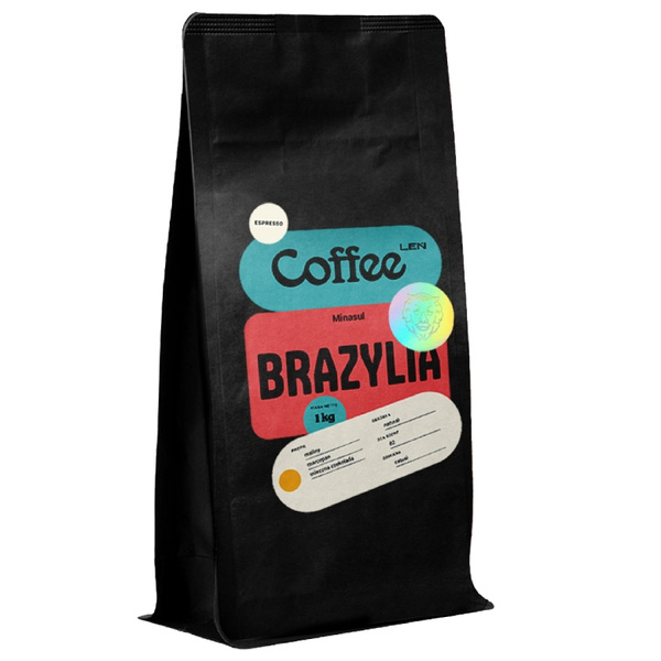 Kawa ziarnista Leń Coffee Brazylia Sul de Minas 1kg