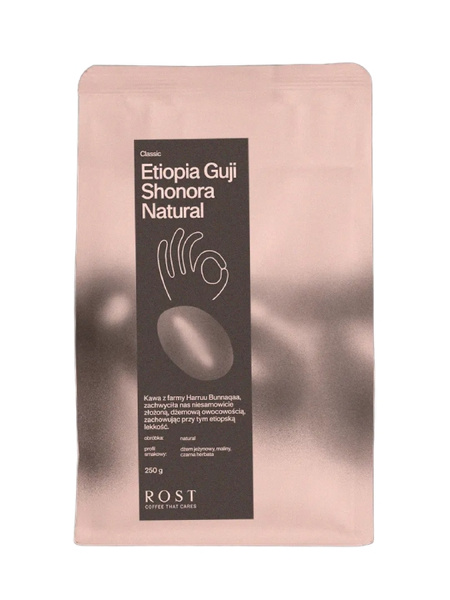 Kawa ziarnista ROST Etiopia Guji Shonora Natural Filtr 250g