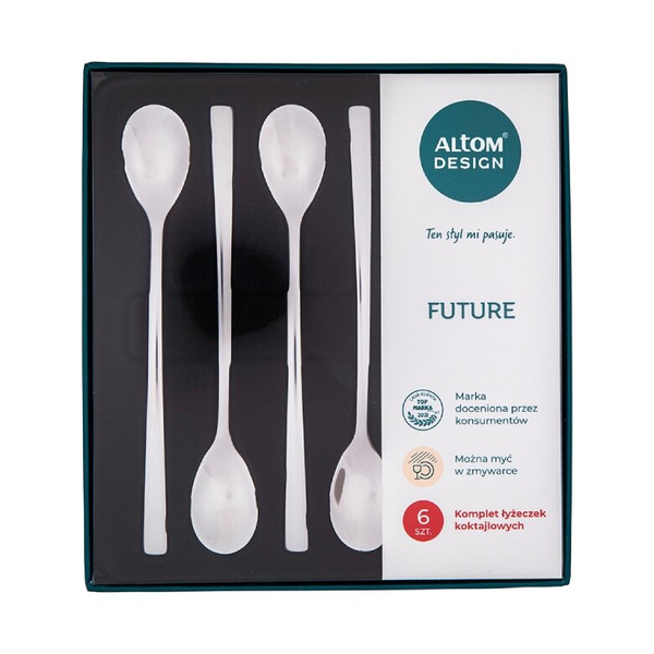 Zestaw łyżeczek koktajlowych Altom Future Folk New - 6szt 