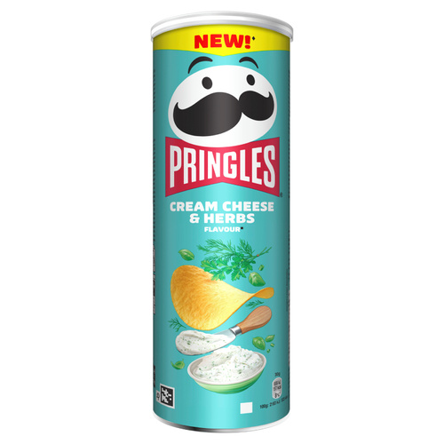 Chipsy Pringles Cream Cheese & Herbs 165g - opinie w konesso.pl
