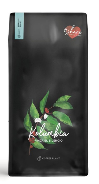 Kawa ziarnista COFFEE PLANT Kolumbia Finca El Silencio 1kg - NIEDOSTĘPNY