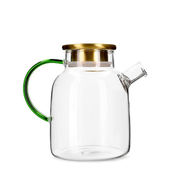 Szklany dzbanek Homla Kubbe ze złotym wieczkiem 1.8l - NIEDOSTĘPNY