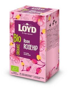 Herbata Loyd BIO Organic Rose Rosehip 20x2g – NIEDOSTĘPNY - opinie w konesso.pl