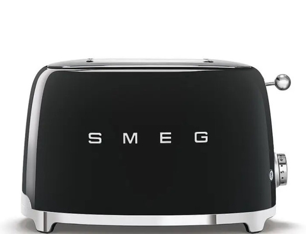 OUTLET 599 - Toster na 2 kromki SMEG TSF01BLEU - Czarny połysk