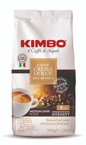 Kawa ziarnista Kimbo Crema Dolce Arabica 100% 1kg