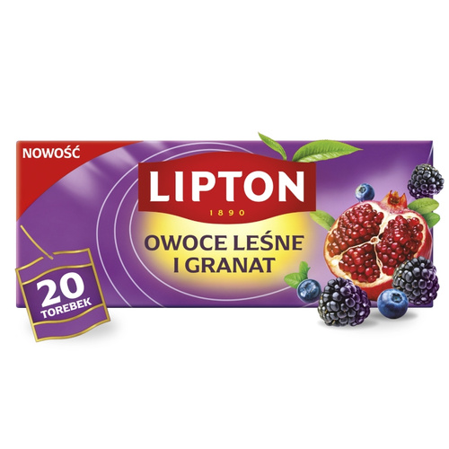 Herbata owocowa Lipton Owoce leśne i granat 20 torebek