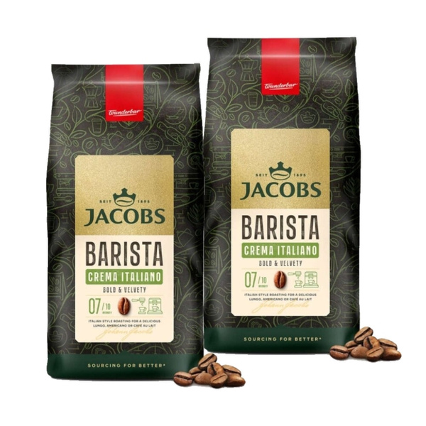 ZESTAW - Kawa ziarnista Jacobs Barista Editions Crema Italiano 2x1kg