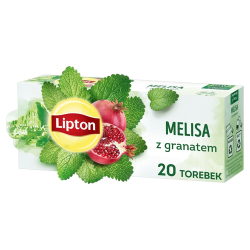 Herbatka ziołowa aromatyzowana Lipton Melisa z granatem 20x1,2g