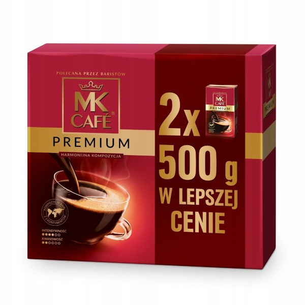 OUTLET - Kawa mielona MK Cafe Premium 2x500g