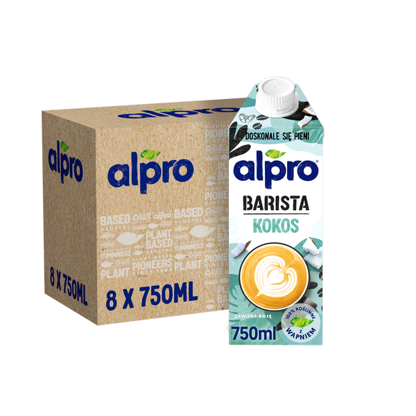 ZESTAW - Napój ALPRO Barista Coconut - Kokosowo-sojowe 8x750 ml