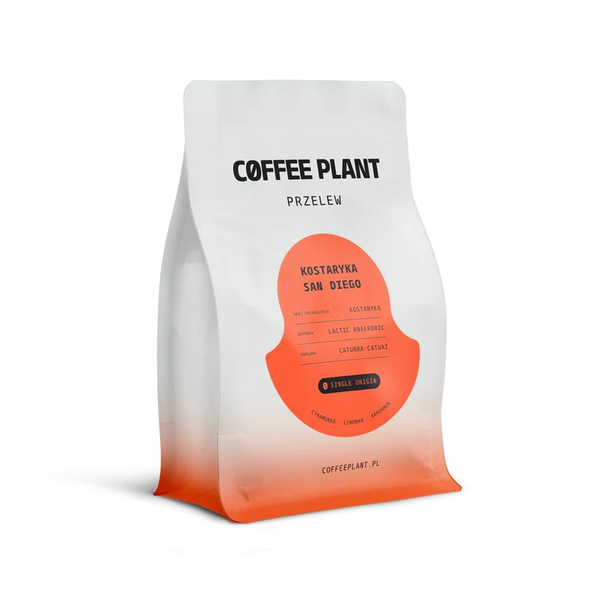 Kawa ziarnista COFFEE PLANT Kostaryka San Diego Filtr 250g – NIEDOSTĘPNY