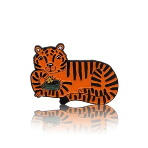 Przypinka - Tygrys z ciasteczkami