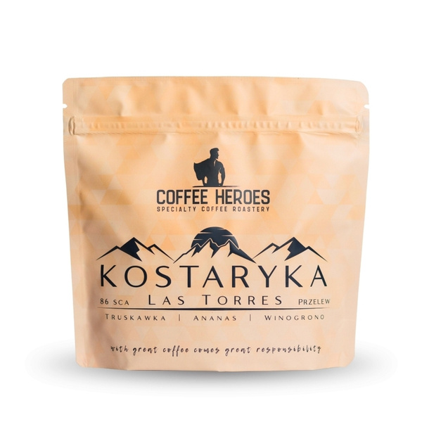 Kawa ziarnista Coffee Heroes Kostaryka Las Torres Filtr 250g – NIEDOSTĘPNY